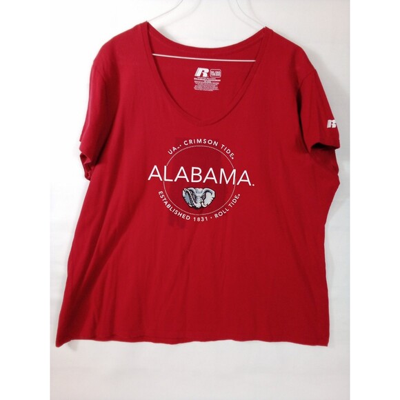 Women's Russell Alabama Roll Tide T-shirt Size 2X - Picture 1 of 14